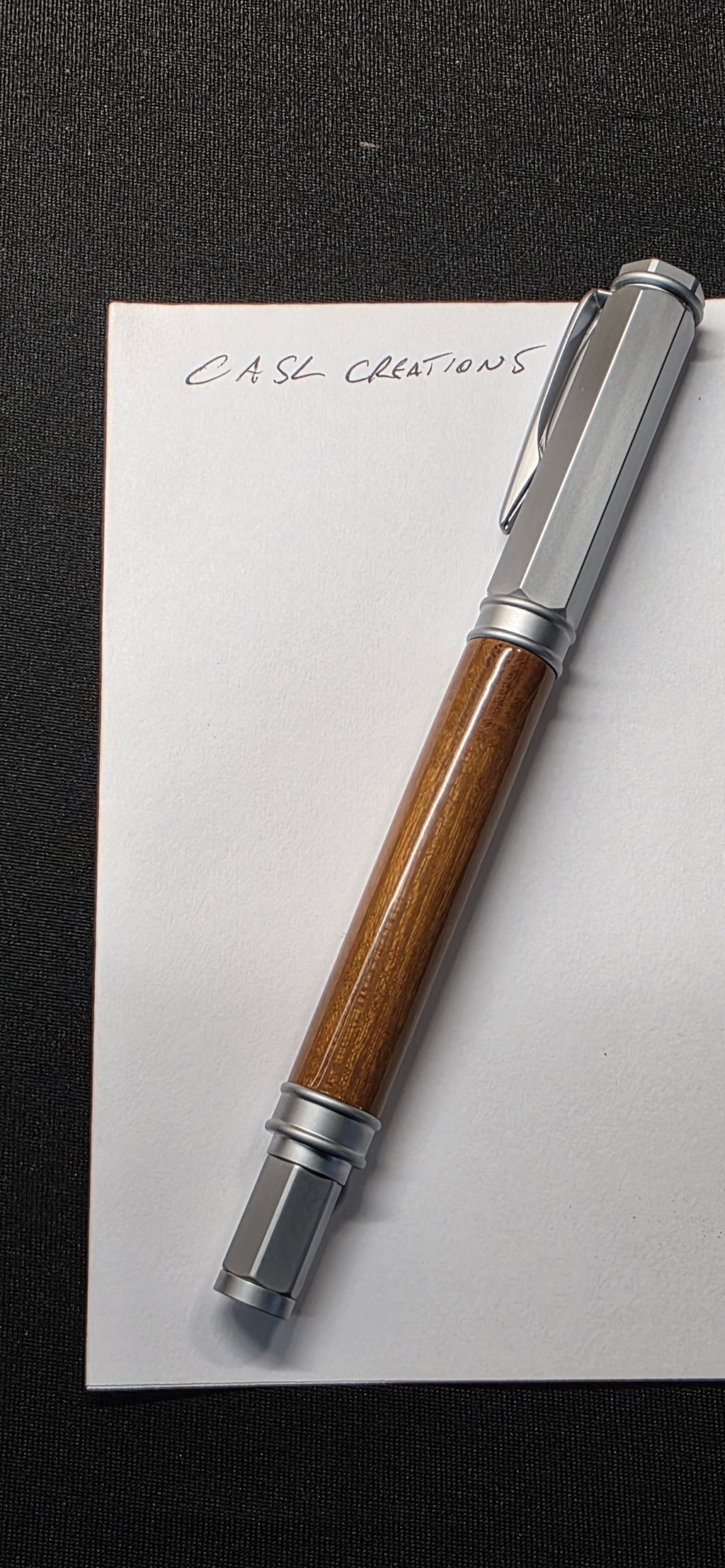 Satin Vertex rollerball in Osage orange wood