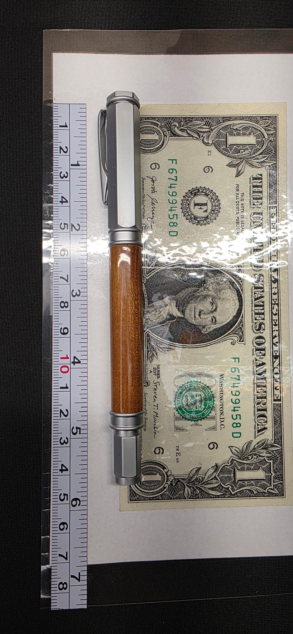 Satin Vertex rollerball in Osage orange wood