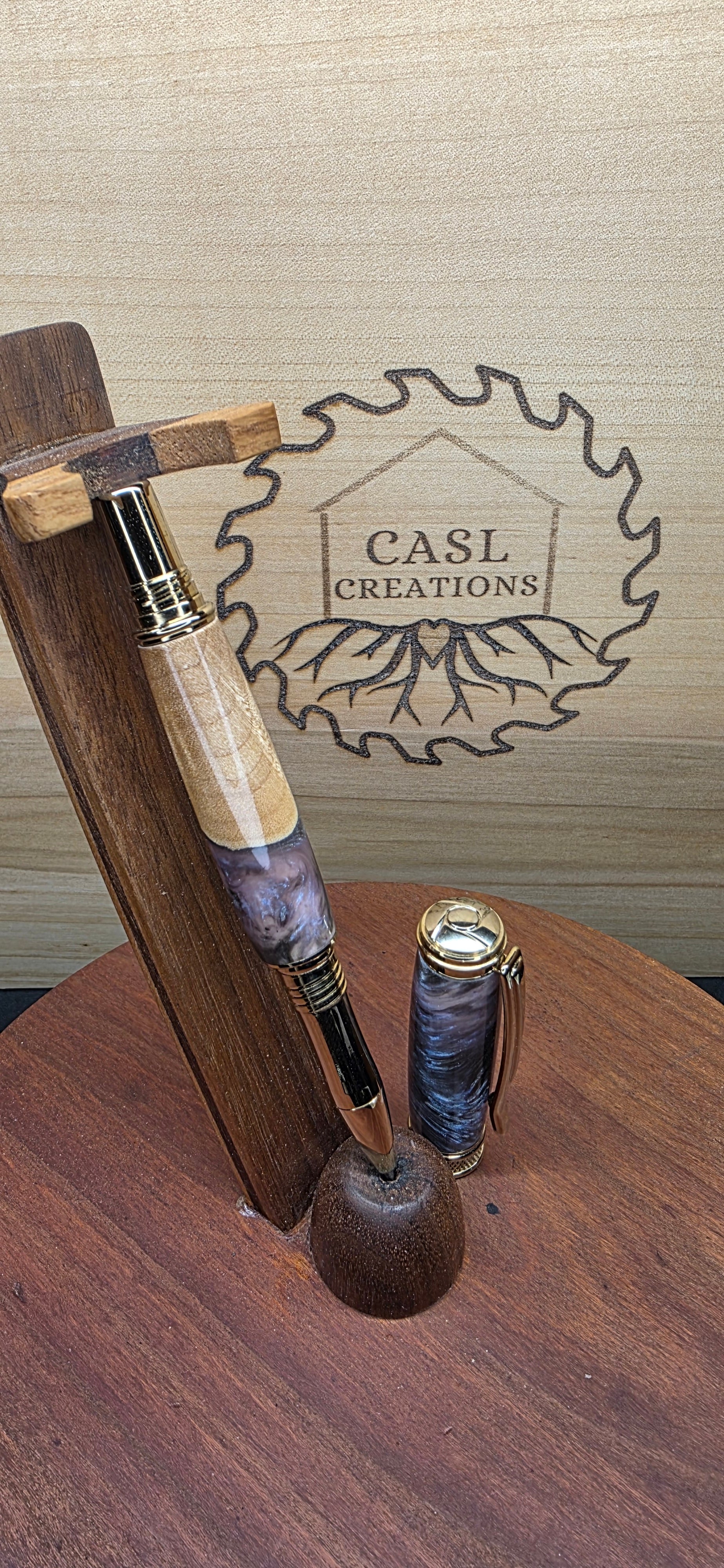 Jr. Harold purple swirl alumalite maple hybrid