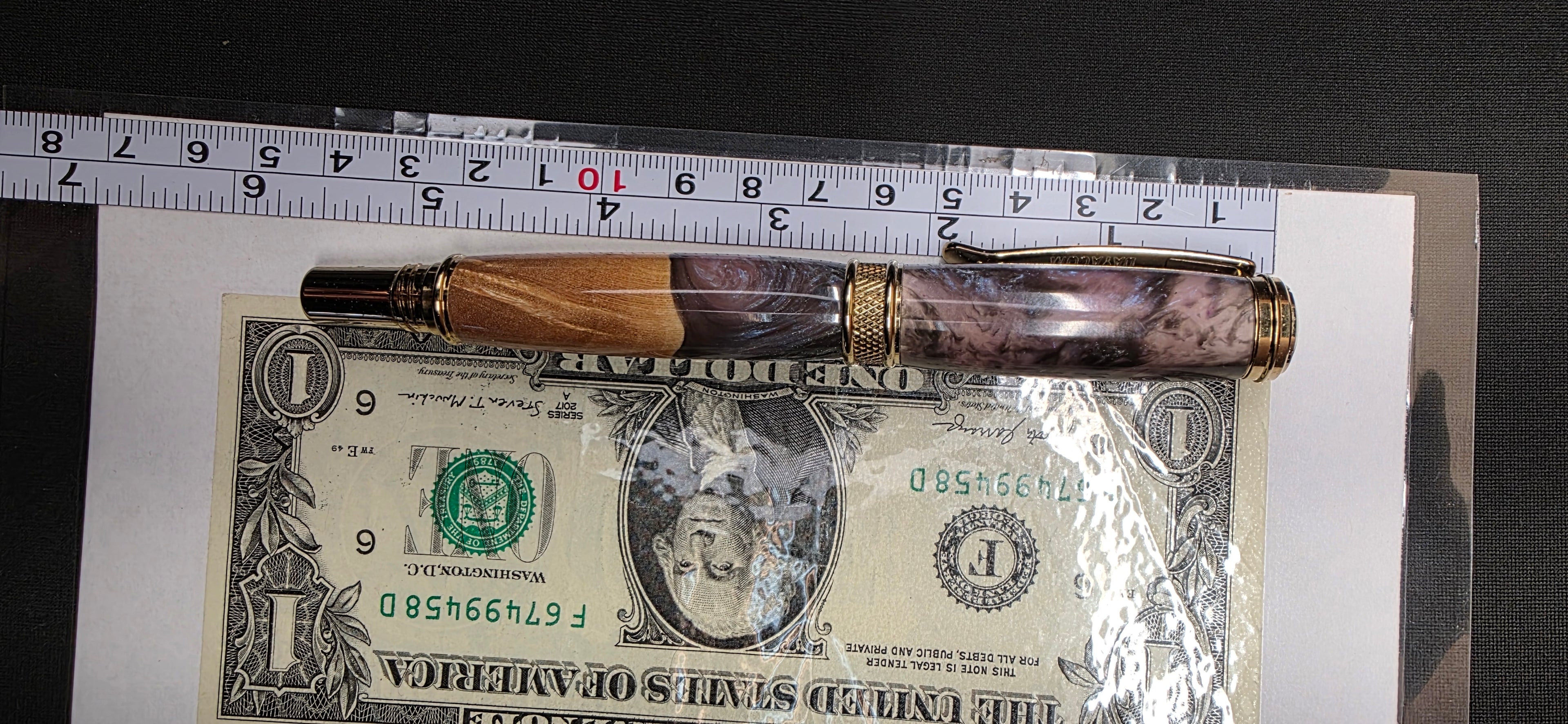 Jr. Harold purple swirl alumalite maple hybrid