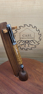 MP208 chrome and gun metal Exhibition grade Brown Malley Burl