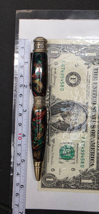 Faith, Hope, Love twist pen antique brass