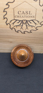 Ring Stand- African Mahogany and Maple,