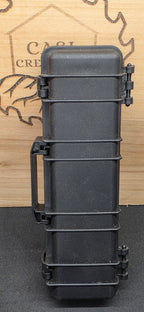 Bolt Action Deer Hunter in woodland camo