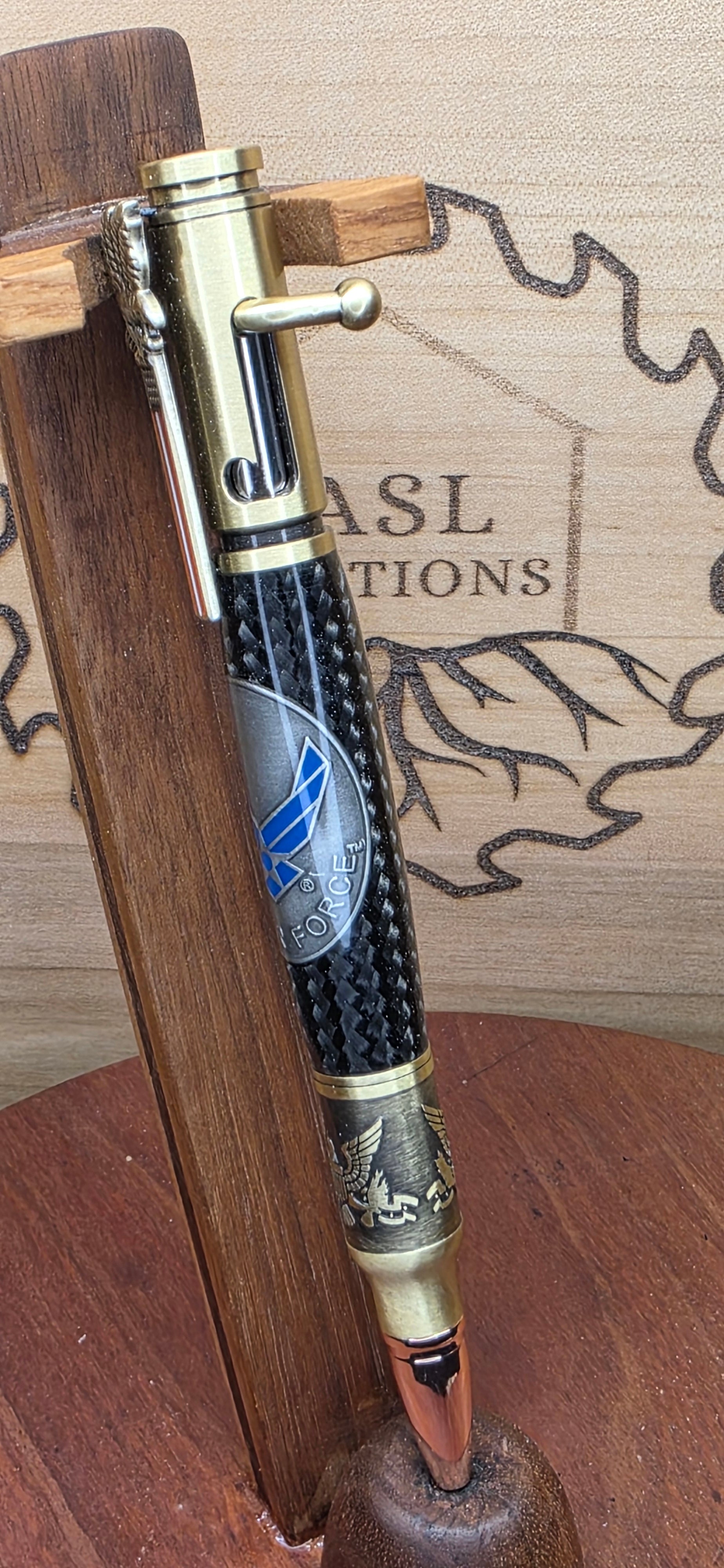 U.S.A.F. Medallion Bolt Action Bald Eagle Pen