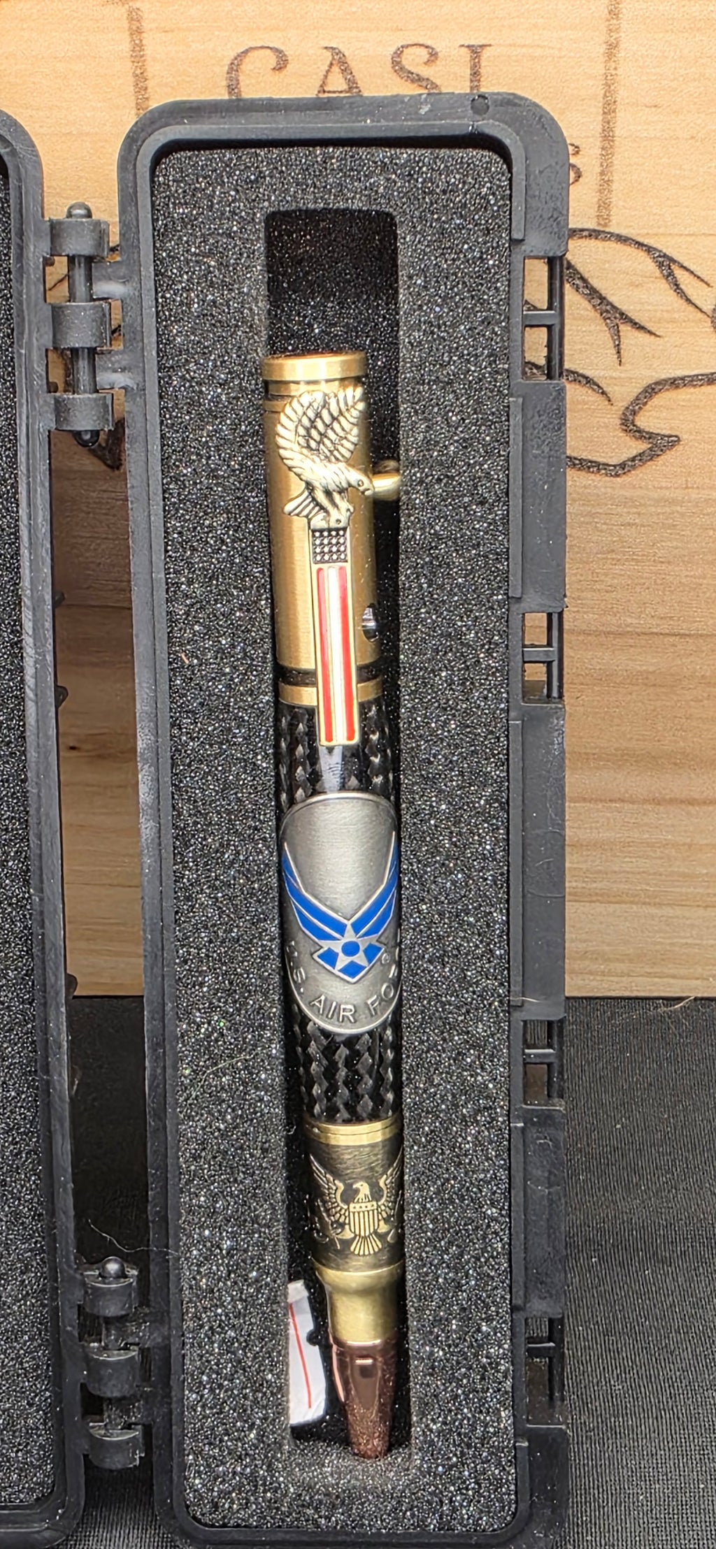 U.S.A.F. Medallion Bolt Action Bald Eagle Pen