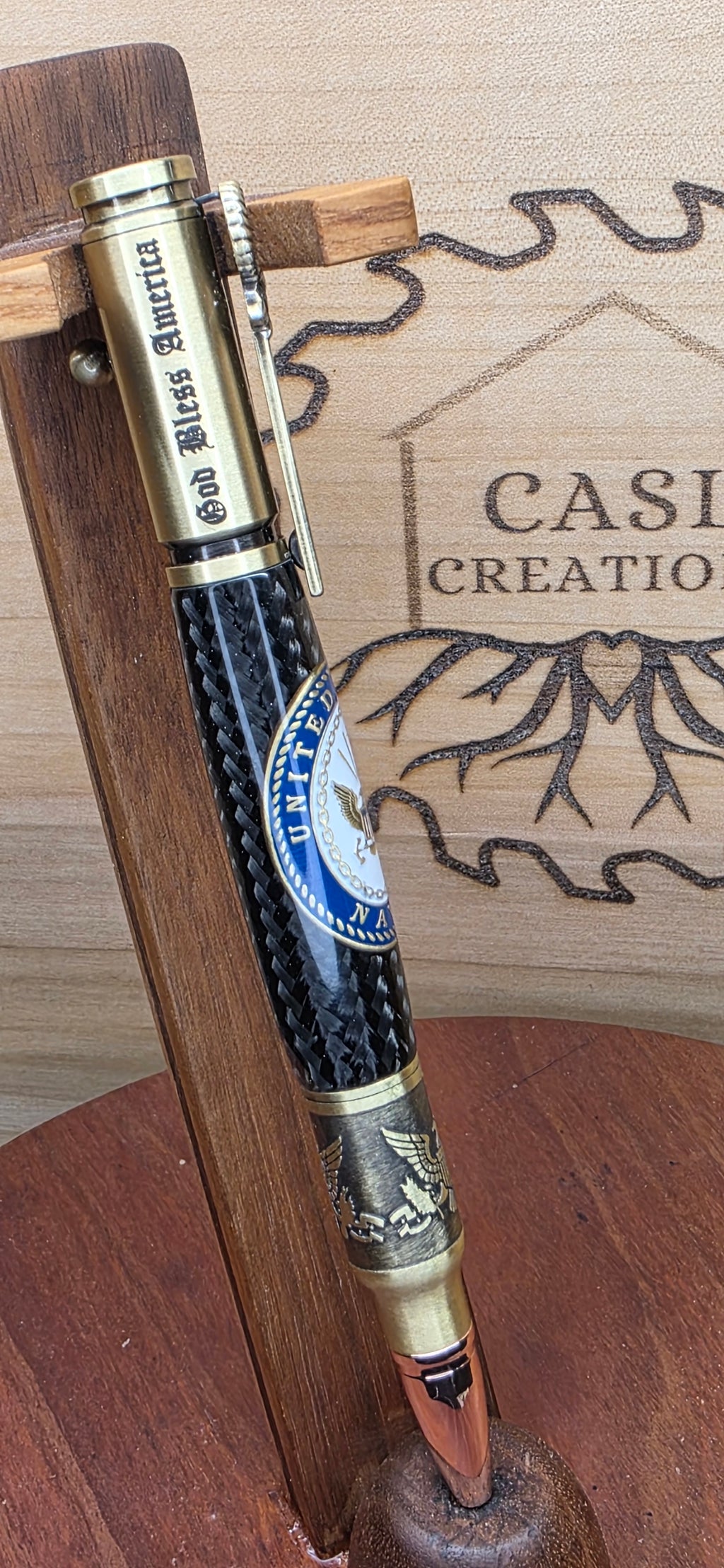 U.S. Navy Medallion Bolt Action Bald Eagle Pen