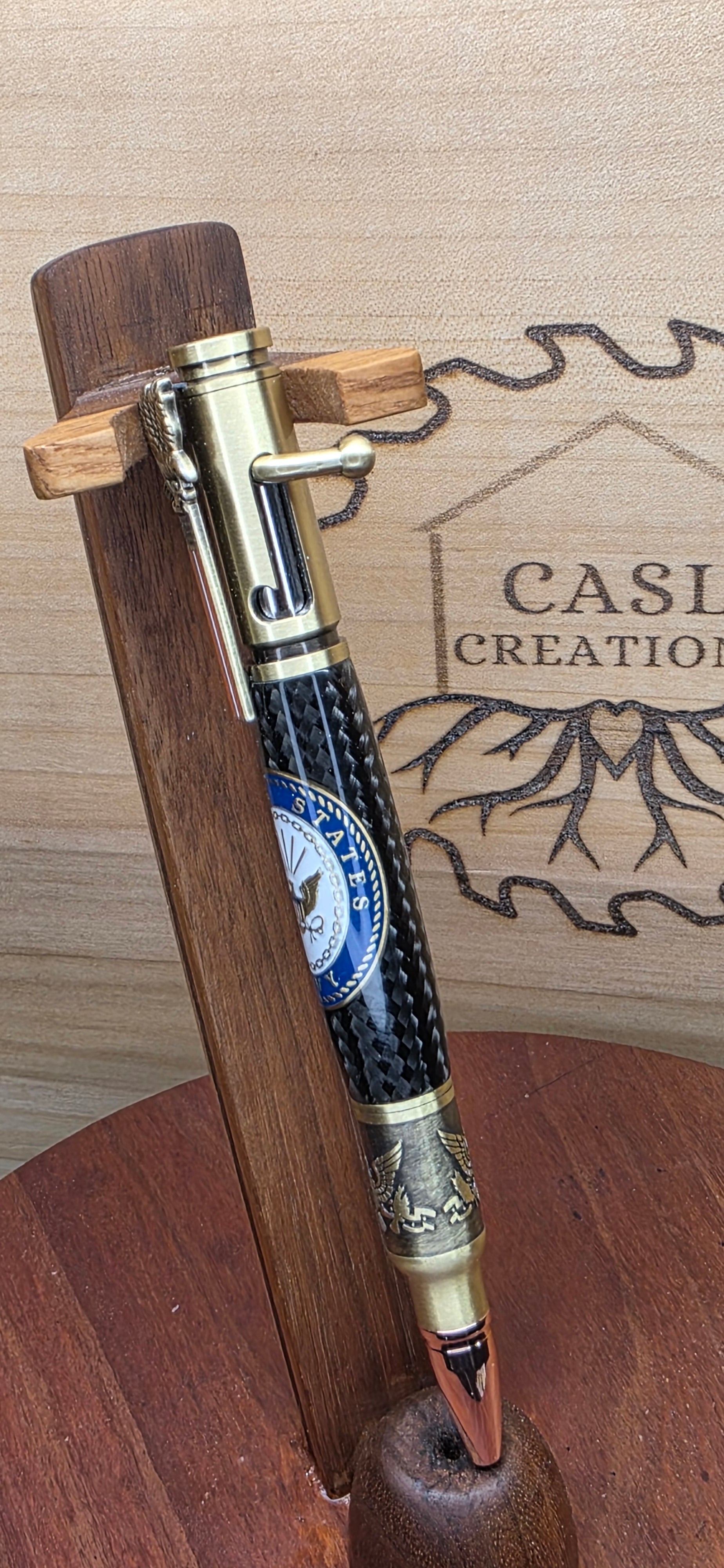 U.S. Navy Medallion Bolt Action Bald Eagle Pen