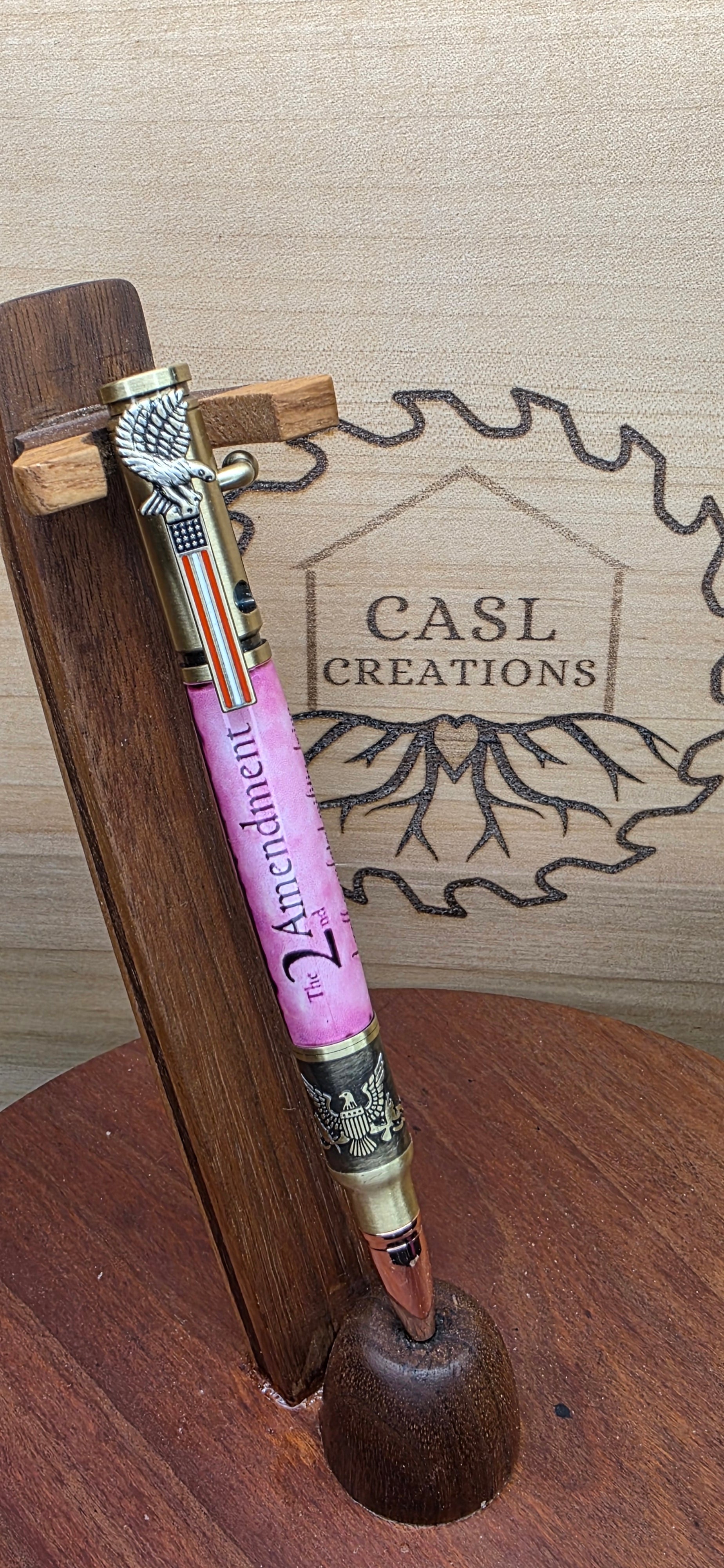 American Bald Eagle Pink 2nd Amendment Bolt Action