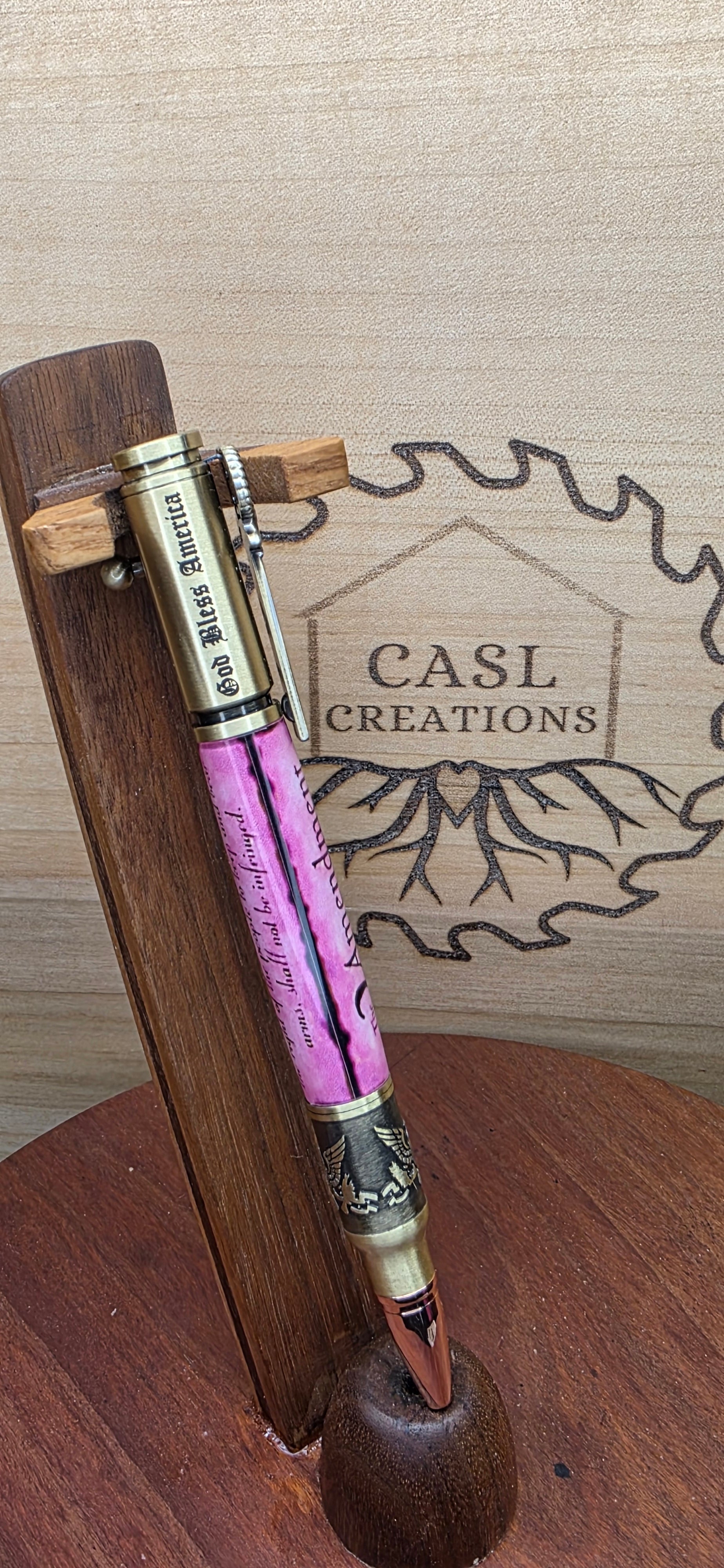 American Bald Eagle Pink 2nd Amendment Bolt Action