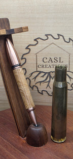 50 BMG Ball point desk pen in Maple Burl