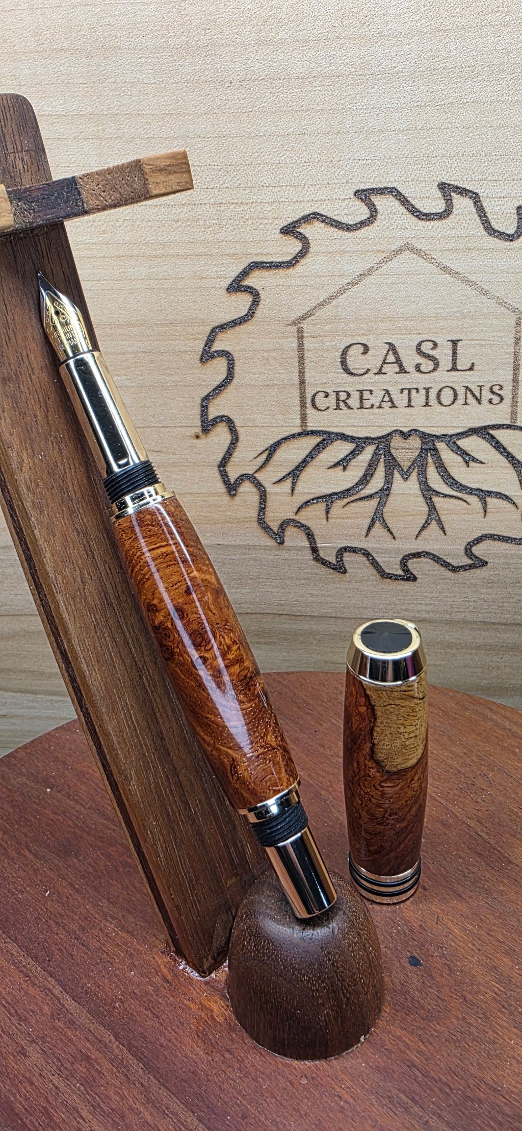 Tycoon Fountain pen Amboyna Burl