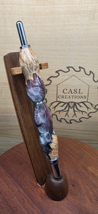 Seam Ripper/Scissor combo maple burl & purple hybrid