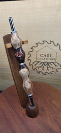 Seam Ripper/Scissor combo maple burl & Black and peach shimmer hybrid