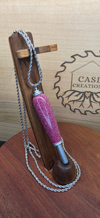 Seam Ripper Necklace in purple cosmic glitter