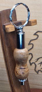 Keychain Cigar Punch in Buckeye Maple burl