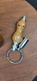Keychain Cigar Punch in Buckeye Maple burl