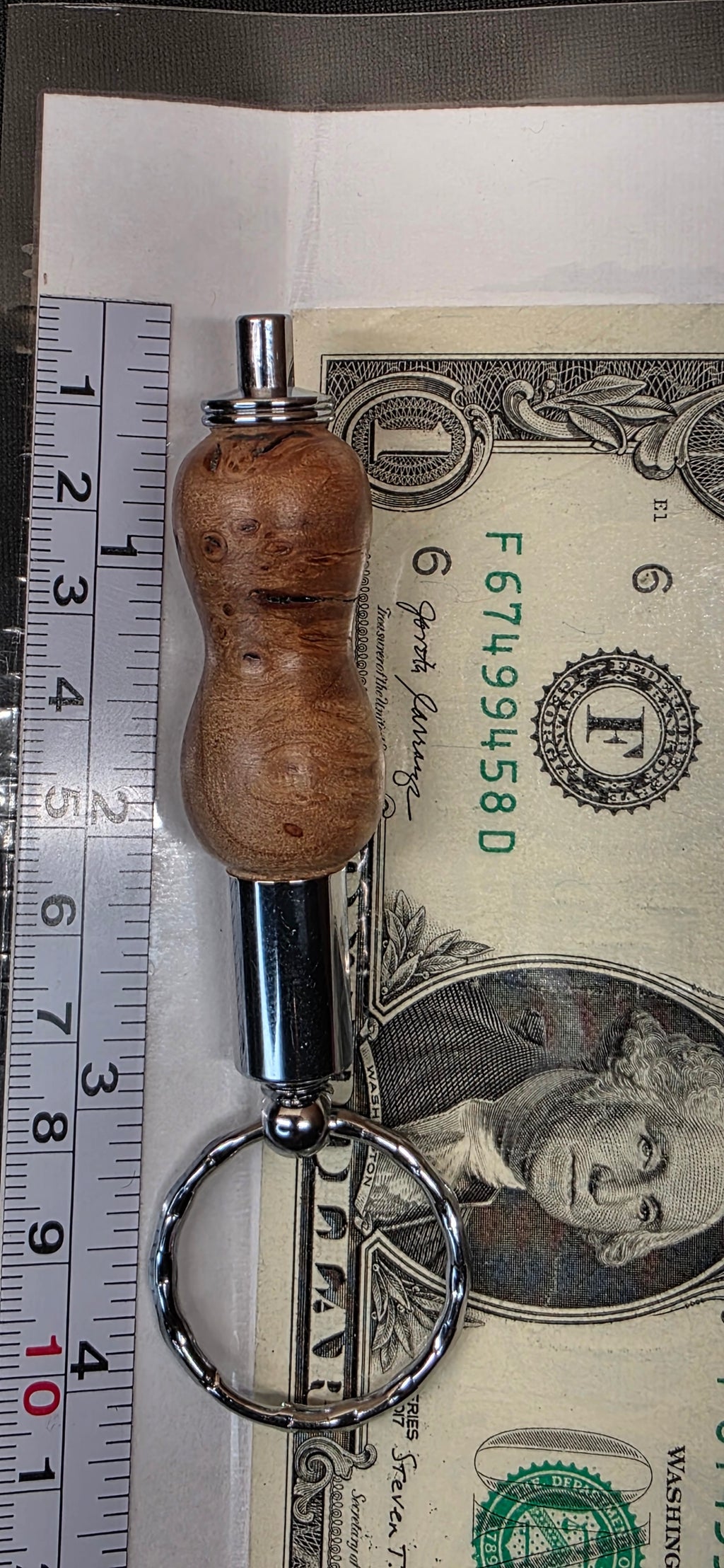 Keychain Cigar Punch in Buckeye Maple burl