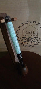 Gunmetal Fidget Rollerball in Glow Stonez Moon stone