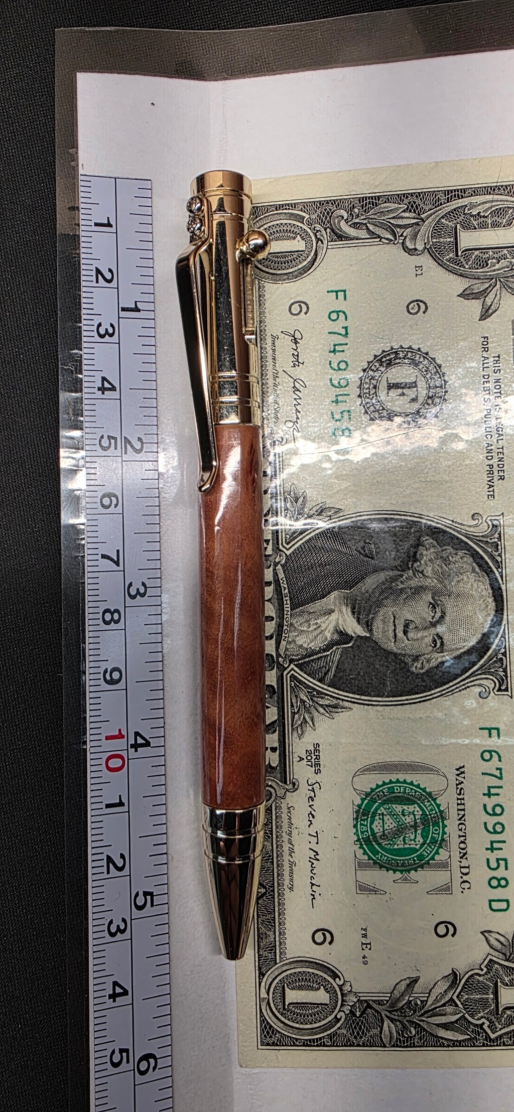 Bolt Action Tec pen in Brown Mallee Burl