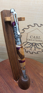 Filabella twist pen in mixed hardwood