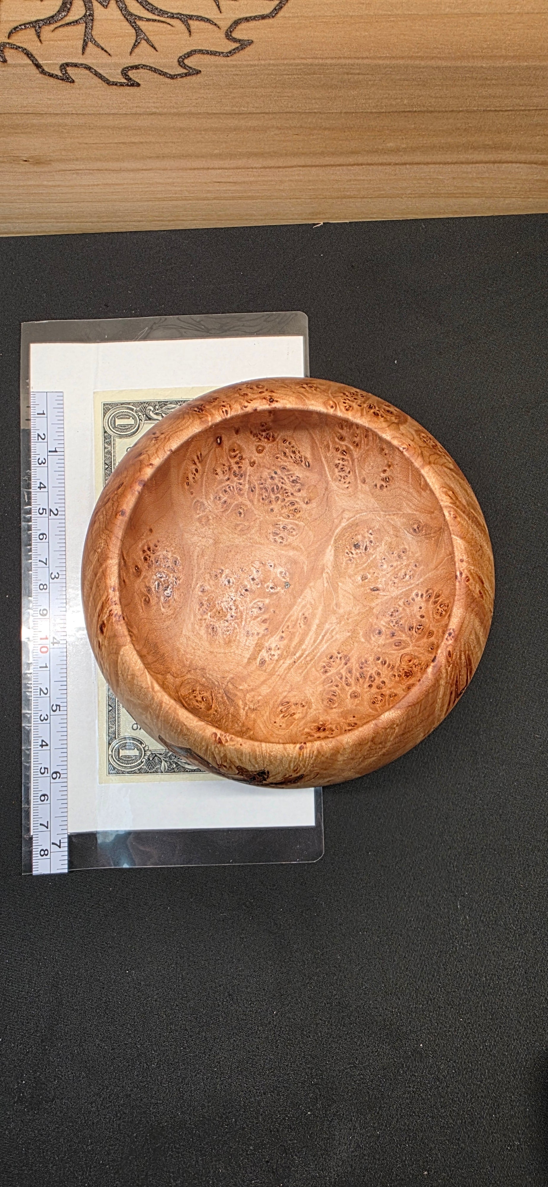 Birds eye Maple burl bowl