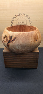 Birds eye Maple burl bowl