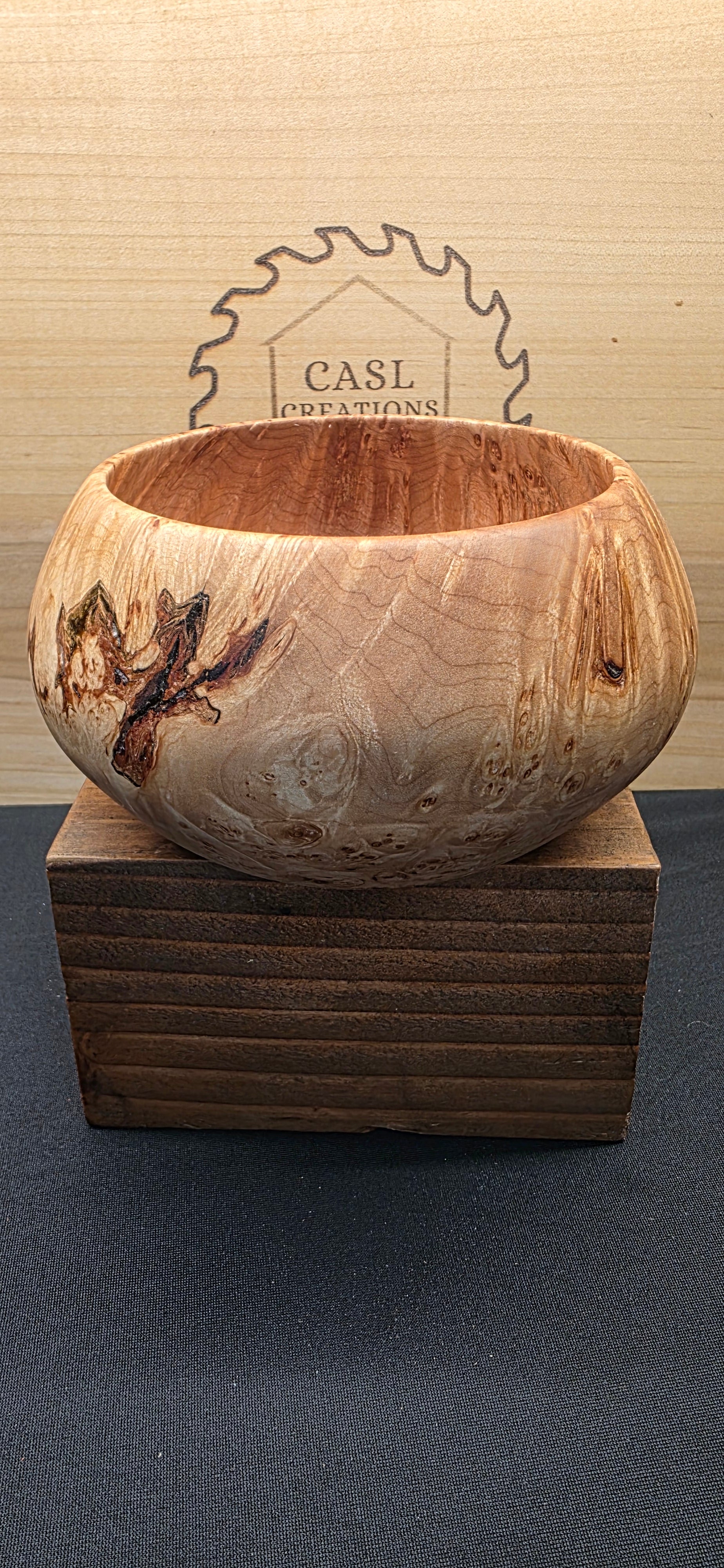 Birds eye Maple burl bowl