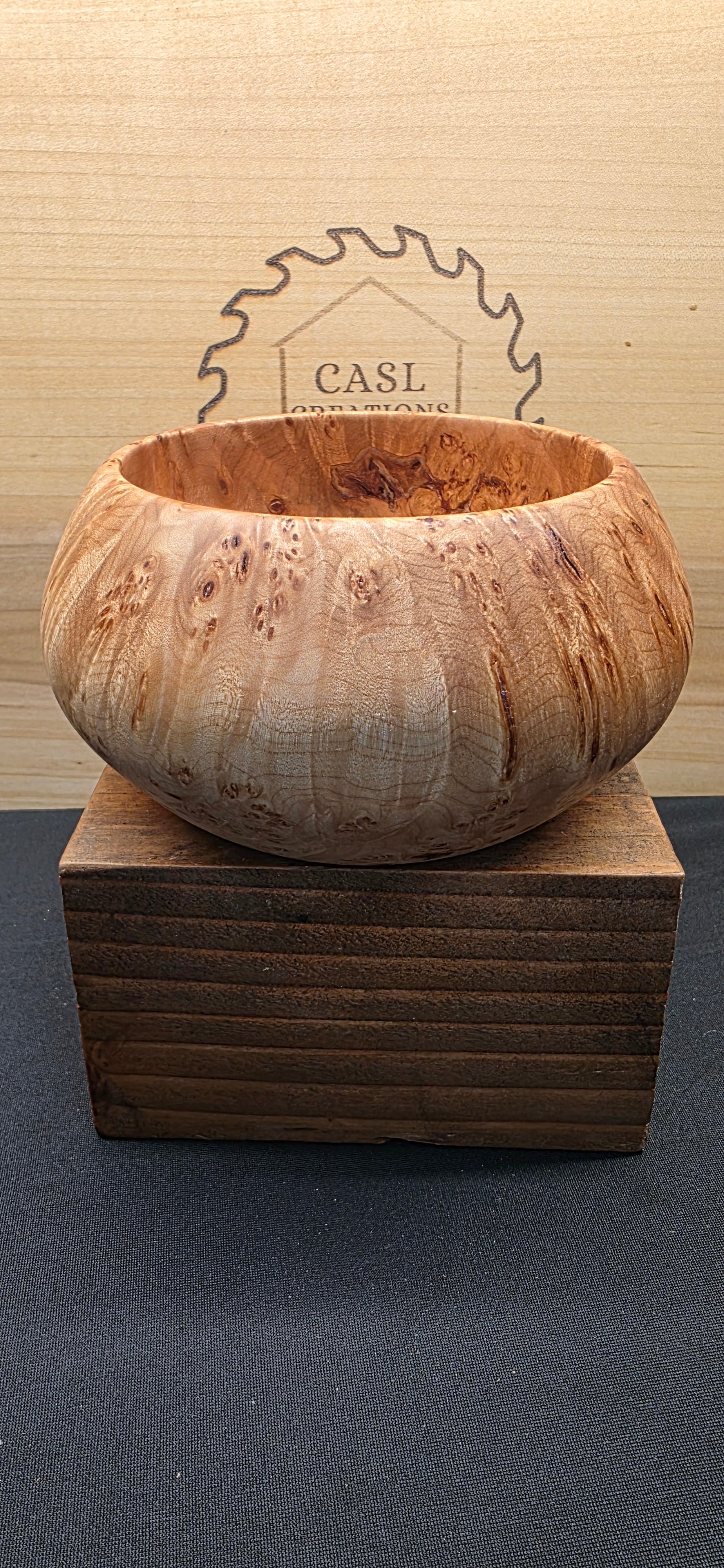 Birds eye Maple burl bowl