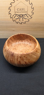 Birds eye Maple burl bowl
