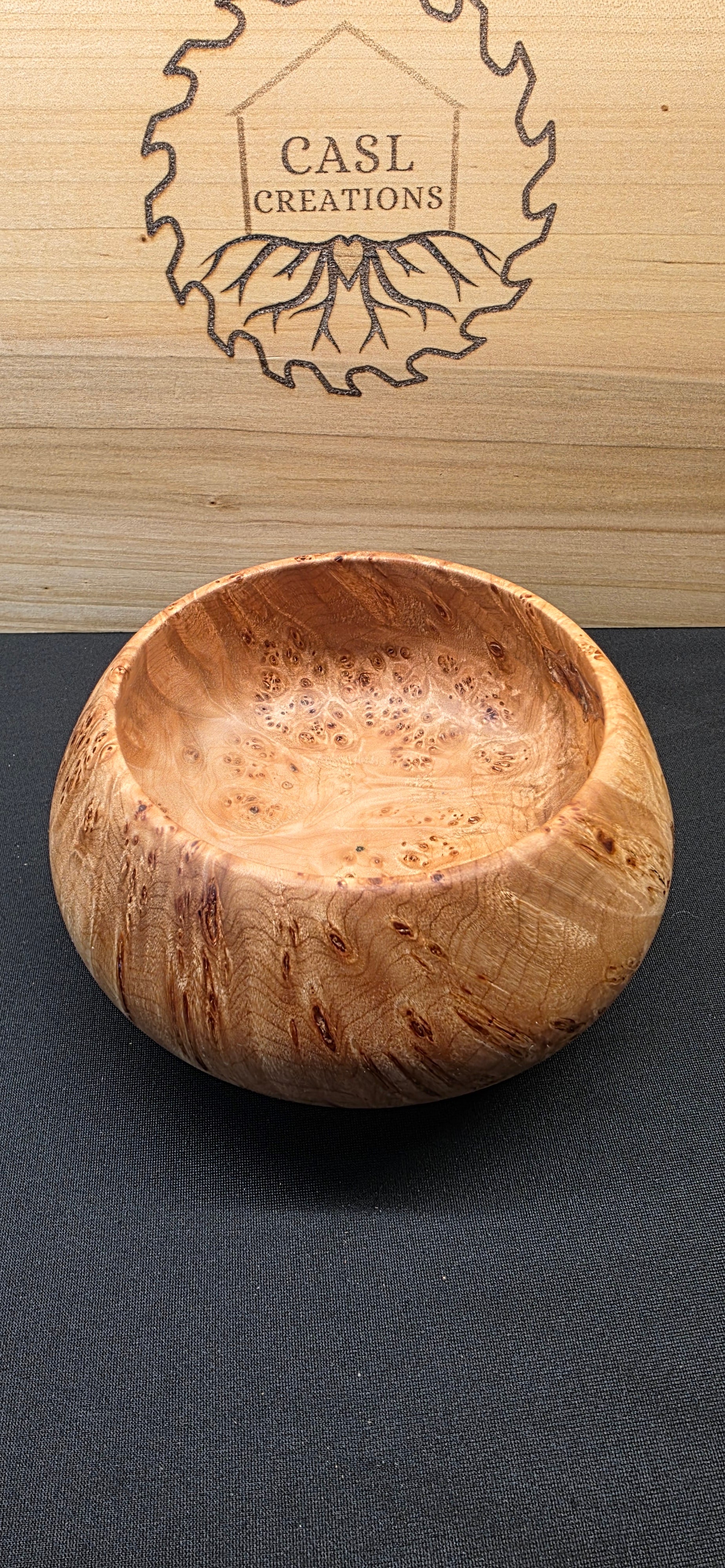 Birds eye Maple burl bowl