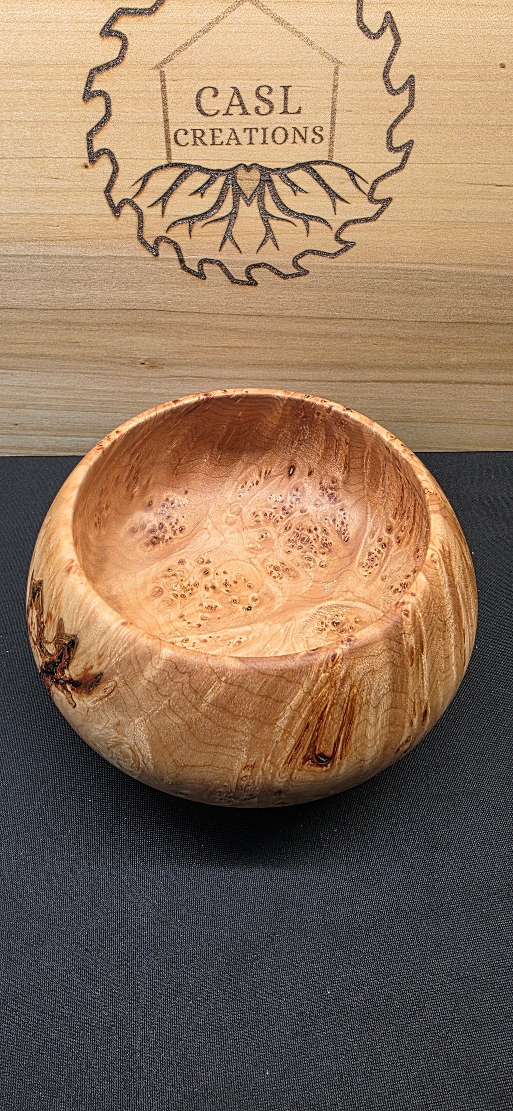 Birds eye Maple burl bowl