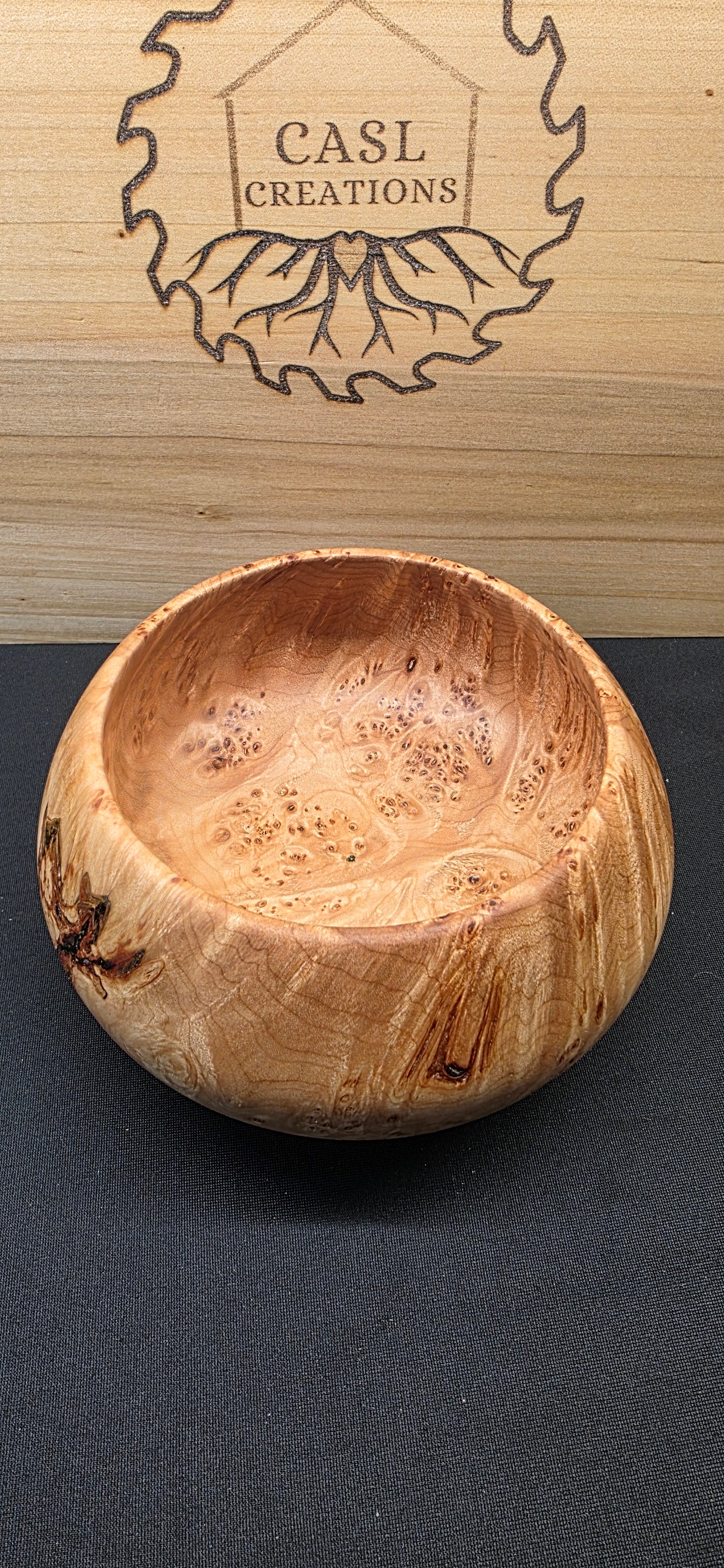 Birds eye Maple burl bowl