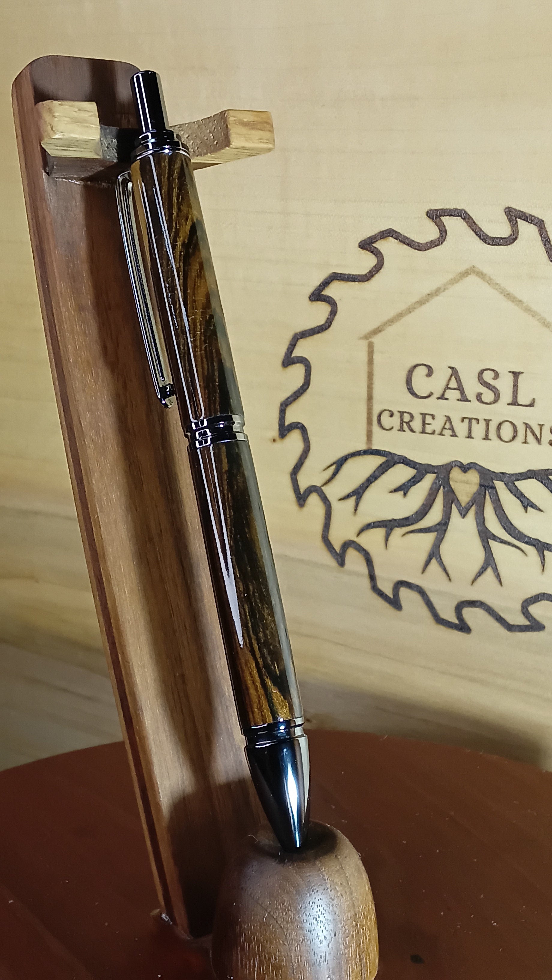 Desert iron wood Slimline EDC Click Pen